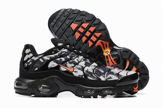 Cheap Nike Air Max Plus Black Grey Orange TN Men's Shoes-184